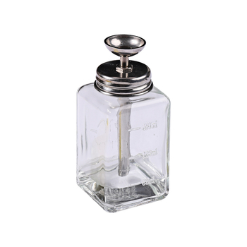 Γυάλινο μπουκάλι για νύχια με ατσάλινη αντλία, σωληνάκι αντλίας με χαλκό-πυρήνα, ανθεκτικό στη διάβρωση, καπάκι προστασίας από σκόνη