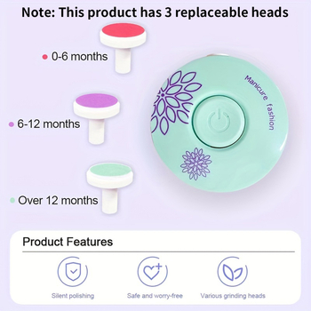 Ηλεκτρικό εργαλείο περιποίησης νυχιών για παιδιά – φορητή πλαστική συσκευή μανικιούρ και πεντικιούρ