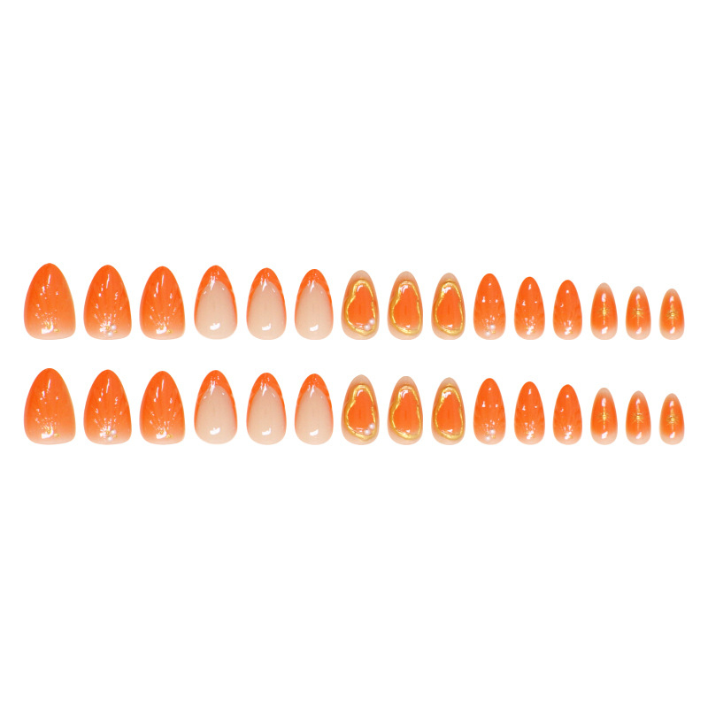 Лепенки за маникюр – разделяеми, френч стил, вертикален дизайн, 30 броя