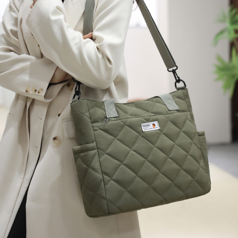 женска tote чанта с изолация за съхранение на мляко – голям капацитет, лека, Oxford плат, кръгъл презрамък