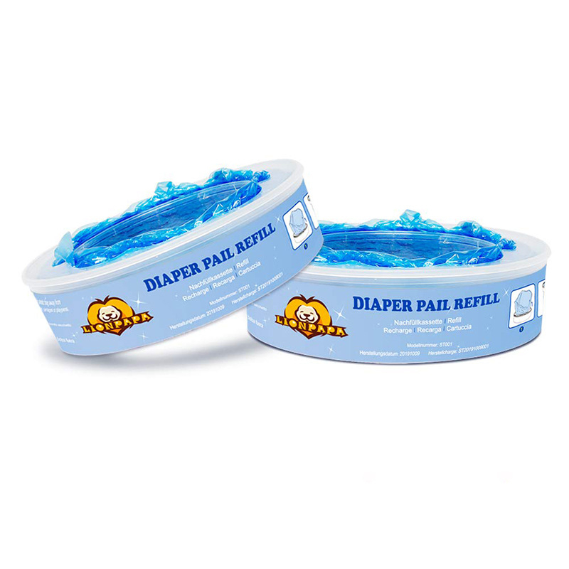 Sauskelnių dėžės maišai, PE ritinėliai, vienkartiniai, namų naudojimui, 48 vnt