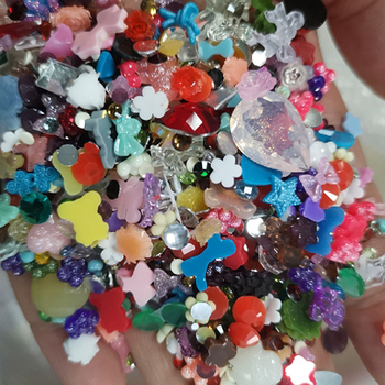 Dijelovi za nokte od smole – uzorci Mašna i Leptir, serija Bow nail accessories, Branda 7N7