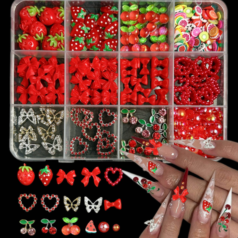 DIY set za nokte od smole — Princeza serija, dizajni Ljubav i Mašna, set od 12 kutija, OEM privatna marka