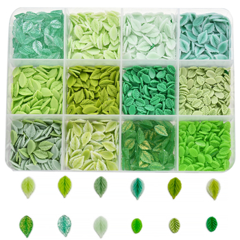 3D smoleni elementi za nokte s listovima, serija Leaves, uzorak 4134888