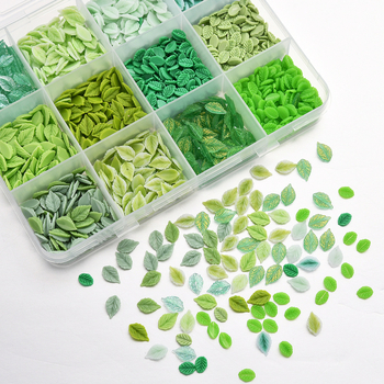 3D smoleni elementi za nokte s listovima, serija Leaves, uzorak 4134888