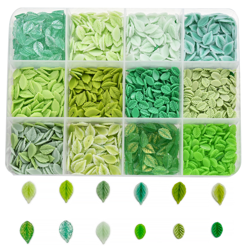 3D smoleni elementi za nokte s listovima, serija Leaves, uzorak 4134888