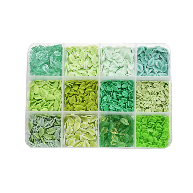 3D smoleni elementi za nokte s listovima, serija Leaves, uzorak 4134888