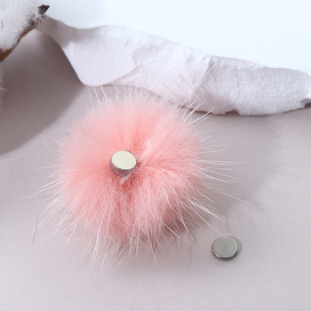 Σετ κοσμημάτων νυχιών με 6 φούντες από γούνα μινκ και αποσπώμενα μαγνητικά εξαρτήματα