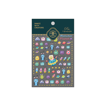 Nokti naljepnice s reljefnim dizajnom, prozirne i tanke, s ljepilom na stražnjoj strani, 3D karikatura uzorak, KX suradnja serija