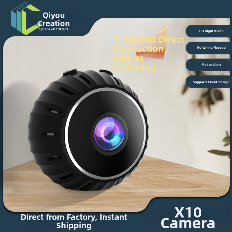 Κάμερα X10 με HD υπέρυθρη νυχτερινή όραση, ασύρματο Wi‑Fi, βίντεο και φωτογραφίες, αποθήκευση TF