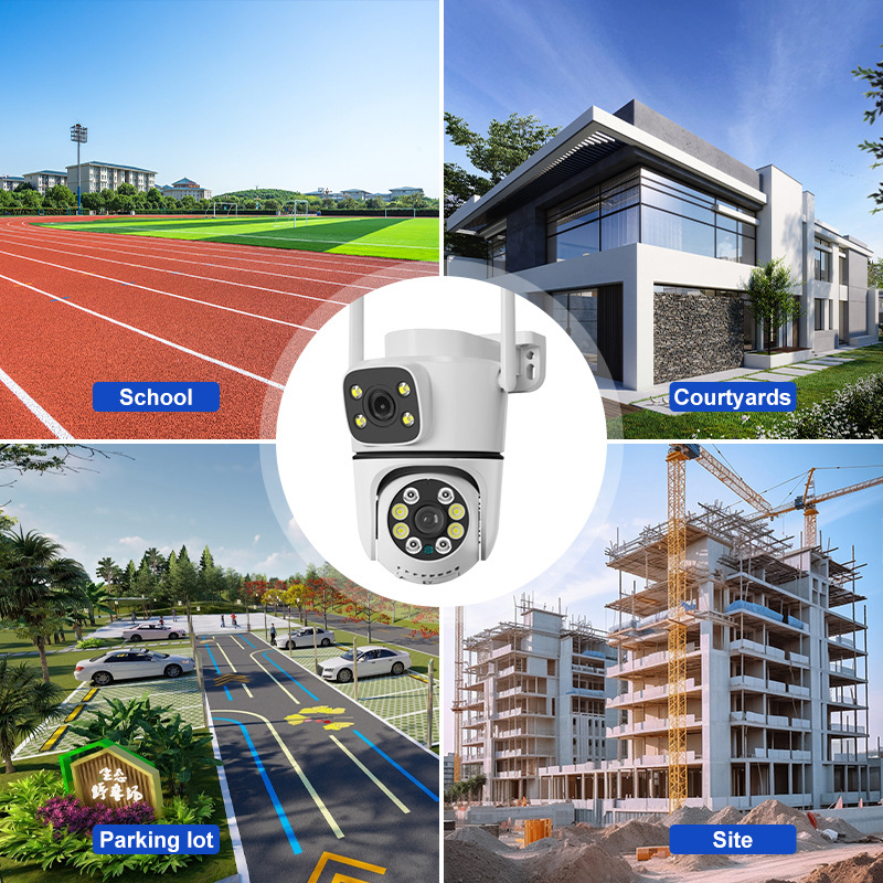 Sferinė WiFi stebėjimo kamera, 1080P HD, naktinis matymas, vidinė ir lauko naudojimas, nuotolinis prisijungimas per mobilųjį telefoną