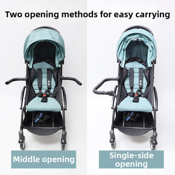 GODMY Universālais roktura aizsargs bērnu ratiem ar PU ādu un dzelzs cauruli, kāju balsts