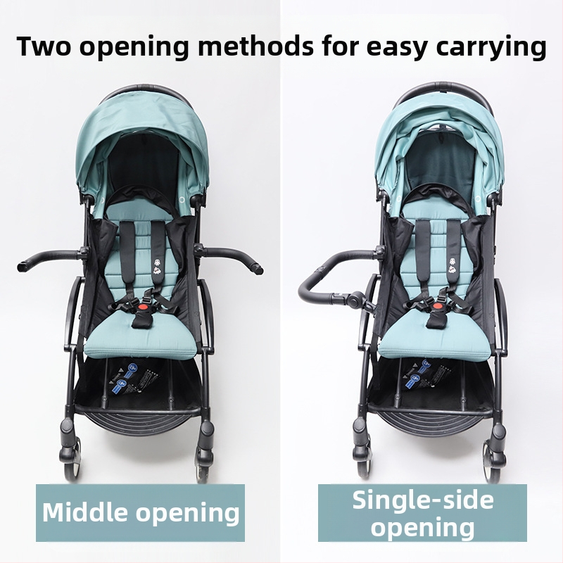 GODMY Universālais roktura aizsargs bērnu ratiem ar PU ādu un dzelzs cauruli, kāju balsts