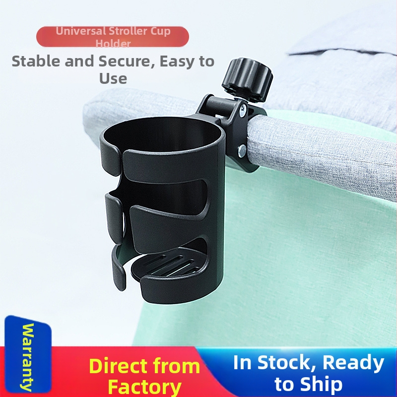 Universali puodelio laikiklis vežimėliui – stabilus, lengvai naudojamas, modelis 1111, PP plastikas, pritaikymas