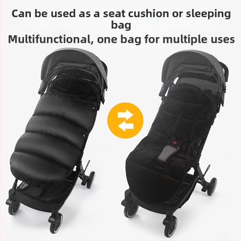 Калъф за крака на детска количка, ветроустойчив и топъл, от Oxford плат, многофункционален спален чувал и подложка за количка, есен/зима