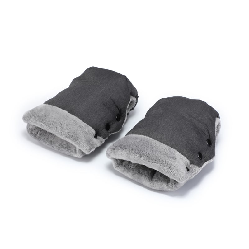 Babakocsi kesztyű babáknak — Vízálló nylon külső plüss bélés, hosszított elasztikus mandzsetta, ideális téli kültéri sétákhoz; súly 0,35 kg; testreszabható