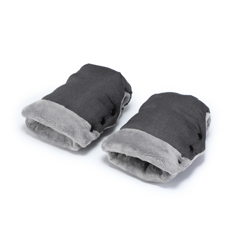 Babakocsi kesztyű babáknak — Vízálló nylon külső plüss bélés, hosszított elasztikus mandzsetta, ideális téli kültéri sétákhoz; súly 0,35 kg; testreszabható