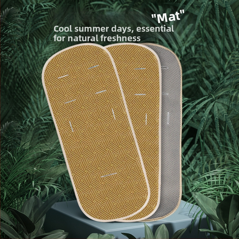 Мат за детска количка от ратан, дишащ, поглъщащ пот, с възможност за персонализация за бебета 0–1 година