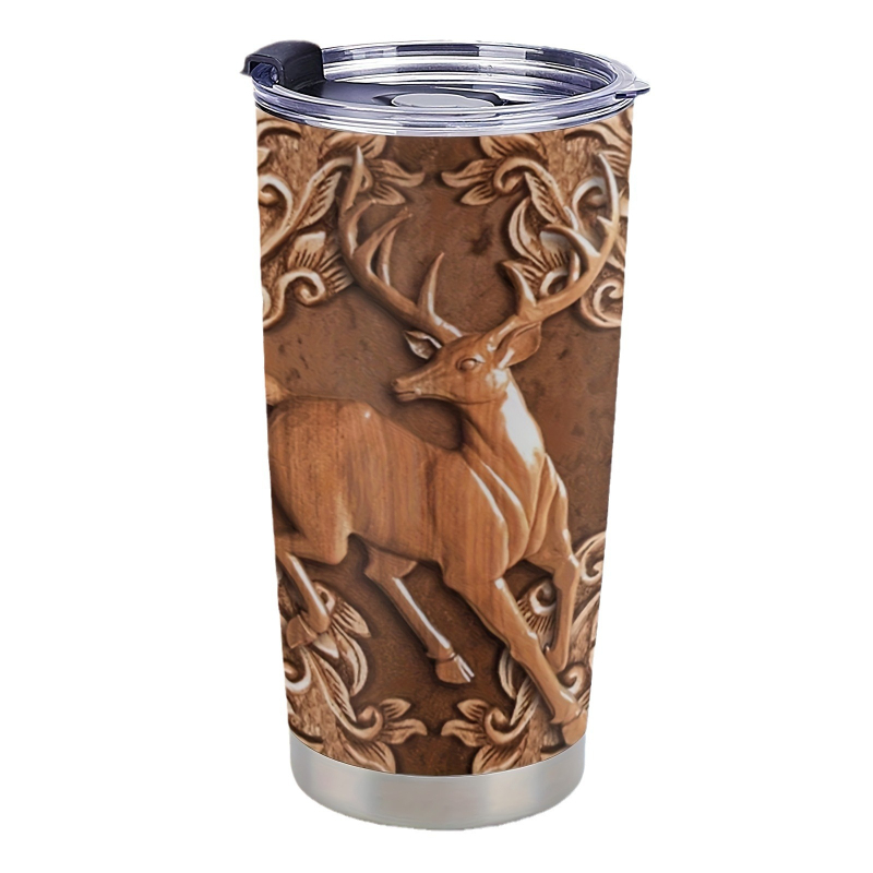 Auto termoskruus: sisemine 304 roostevabast terasest, välimine 201 roostevabast terasest, vaakumisolatsioon 0-6 tundi, logos trükimise võimalus 3D-trükiga