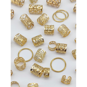 Αξεσουάρ μαλλιών από κράμα με ηλεκτροπλατίωση, πλαϊνό κλιπ, καταγωγή Yiwu, Καλοκαίρι 2024, χιπ-χοπ στυλ