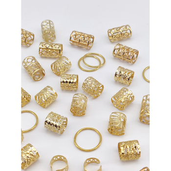 Αξεσουάρ μαλλιών από κράμα με ηλεκτροπλατίωση, πλαϊνό κλιπ, καταγωγή Yiwu, Καλοκαίρι 2024, χιπ-χοπ στυλ