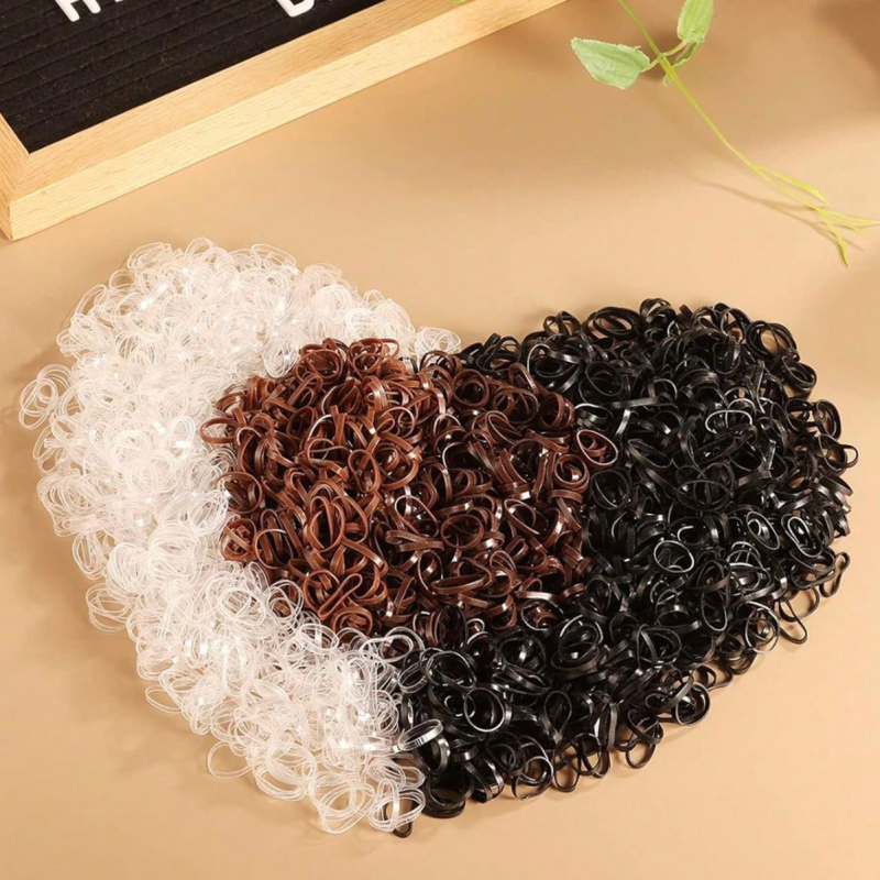 Vaikų plaukų gumų rinkinys - aukštos elastėsios plastmasos/rišini gumos - geometrinė forma - Princesių serija