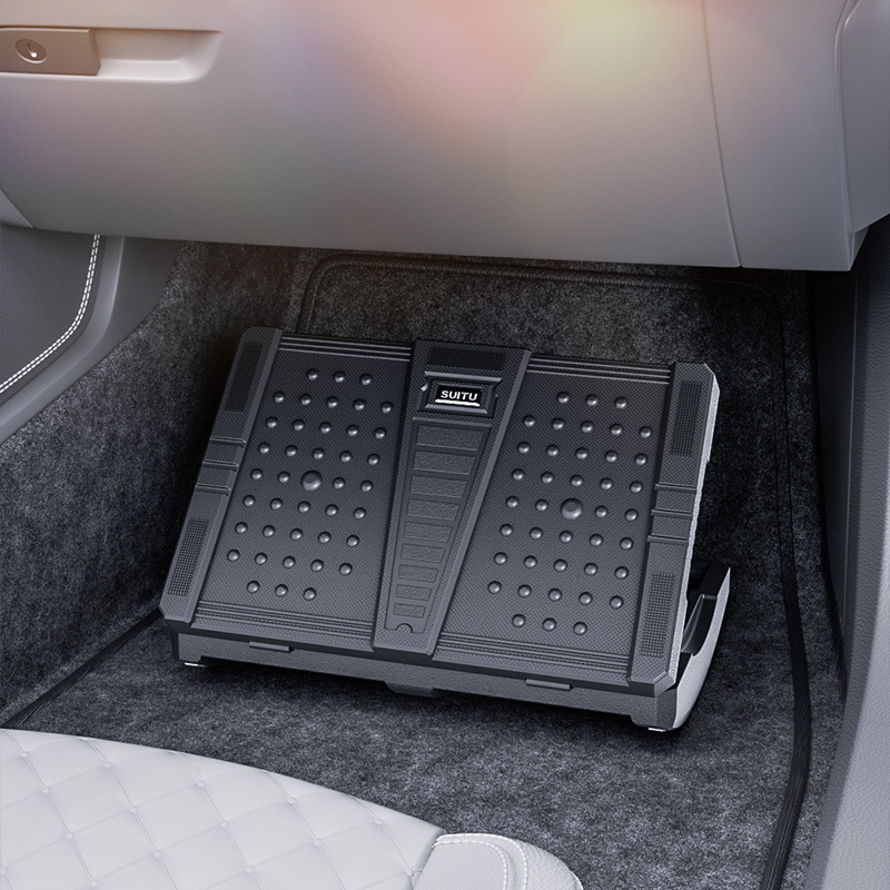 Taburet auto pentru picioare cu extensie, ABS, logo imprimat, etichetă privată personalizabilă