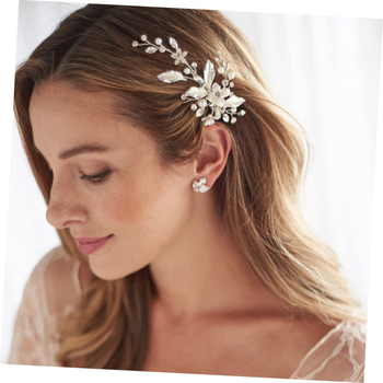 Καρφί μαλλιών από κράμα με μαργαριάρια και διαμάντια, εντοιχισμένη, πλευρικό κλιπ, αξεσουάρ μαλλιών για γυναίκες, κορεατικό στυλ