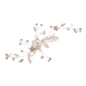 Καρφί μαλλιών από κράμα με μαργαριάρια και διαμάντια, εντοιχισμένη, πλευρικό κλιπ, αξεσουάρ μαλλιών για γυναίκες, κορεατικό στυλ