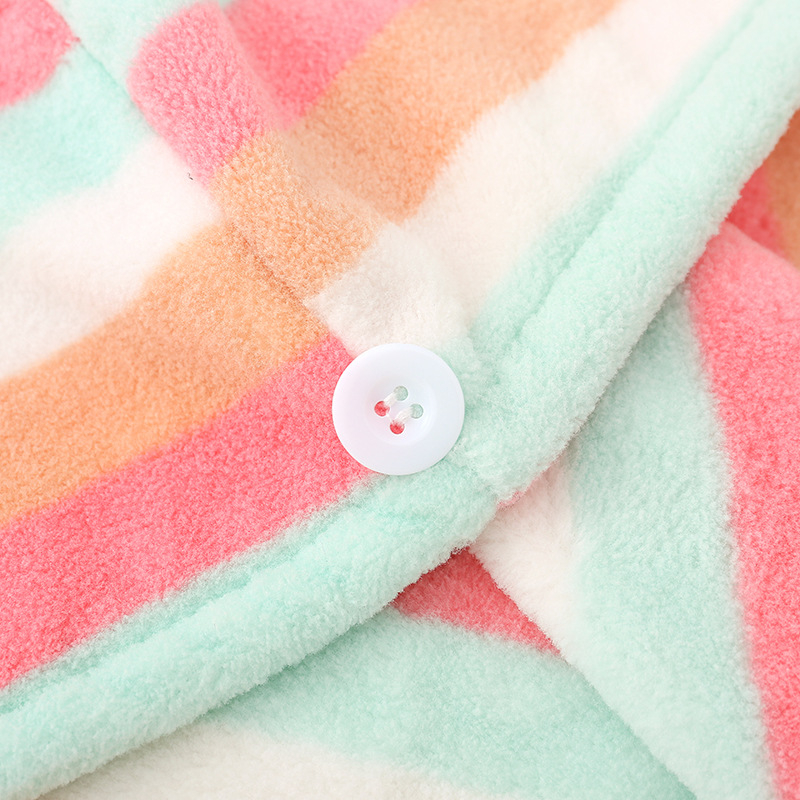 Yipin Qiao Tai koralinis flisas plaukų džiovinimo kepurė moterims, 80–99 g, siūlai 32, pritaikytas apdorojimas