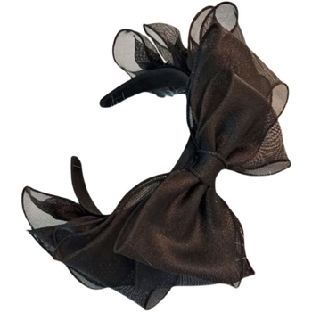 Δαντελένιος κεφαλόδεσμος με μεγάλο διχτυωτό φιόγκο, ιαπωνο-κορεατικό στυλ, ρετρό άκρη αξεσουάρ μαλλιών