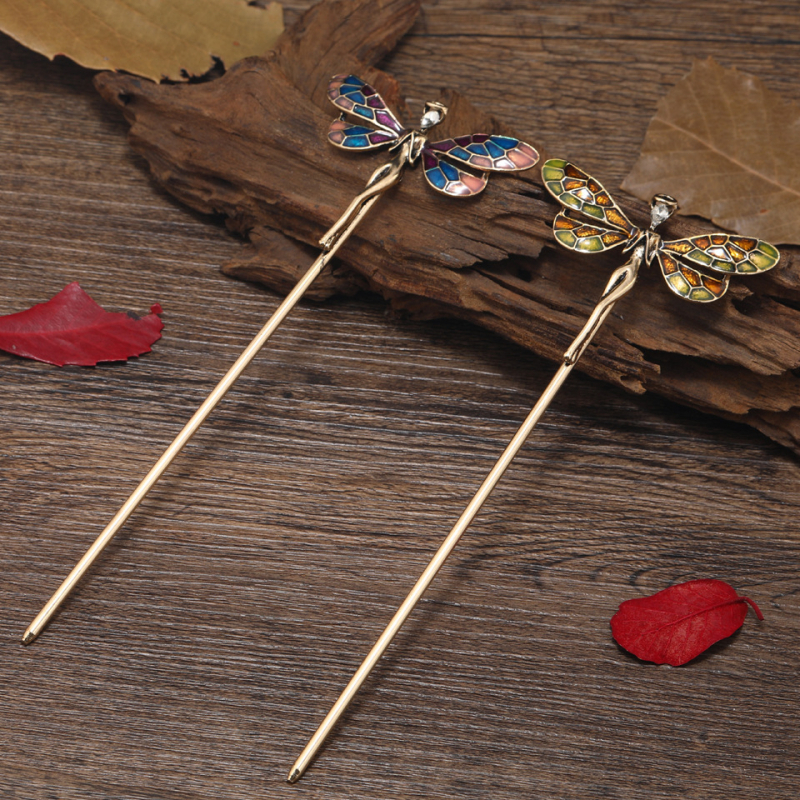 Plaukų segtukas iš lydinio, retro stilius, geometrinis dizainas