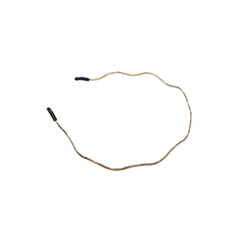 Zhuncen μεταλλική κορδέλα μαλλιών με κυματοειδές σχέδιο, ηλεκτροπλατινωμένη, αξεσουάρ κεφαλιού για γυναίκες