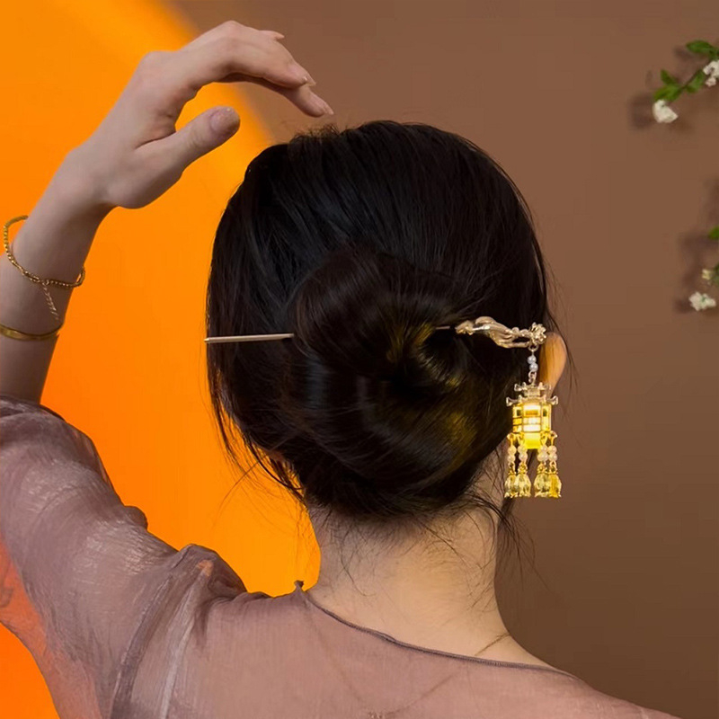 Hanfu plaukų papuošalas, antiikinis lydinys, rankų darbas, pritaikomas