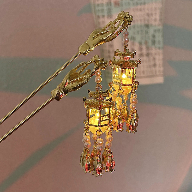 Hanfu plaukų papuošalas, antiikinis lydinys, rankų darbas, pritaikomas