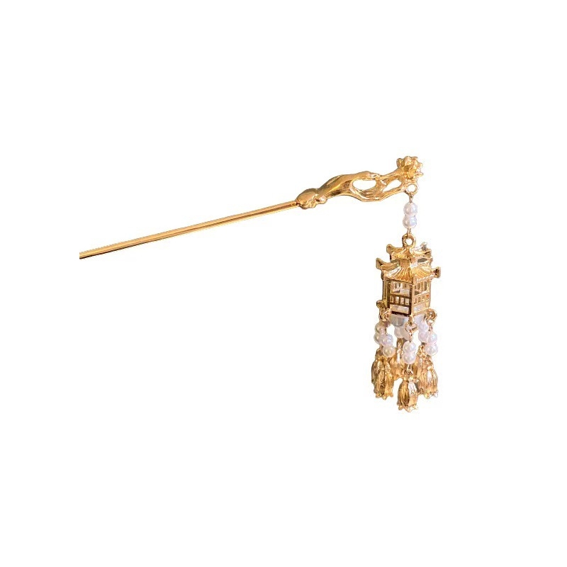 Hanfu plaukų papuošalas, antiikinis lydinys, rankų darbas, pritaikomas