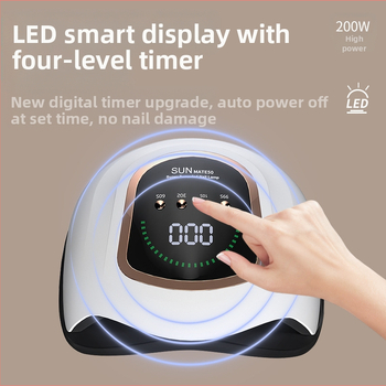 Nagu lampa ar 42 UV LED diodēm, 200W, profesionālai lietošanai