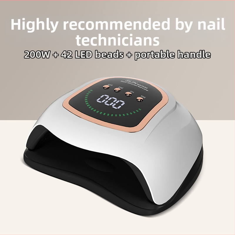 Лампа за маникюр с 42 UV LED диода, 200W, професионална употреба в салон