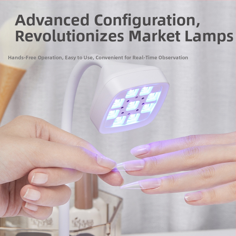 Десктоп лампа за маникюр с енергиен запас и индуктивно зареждане, сензорно активирана, 27W, модел 223