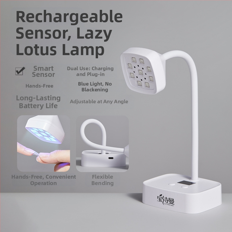 Stoliskā manikīra lampa ar enerģijas uzglabāšanu un indukciju, sensorvadība, 27W, modelis 223
