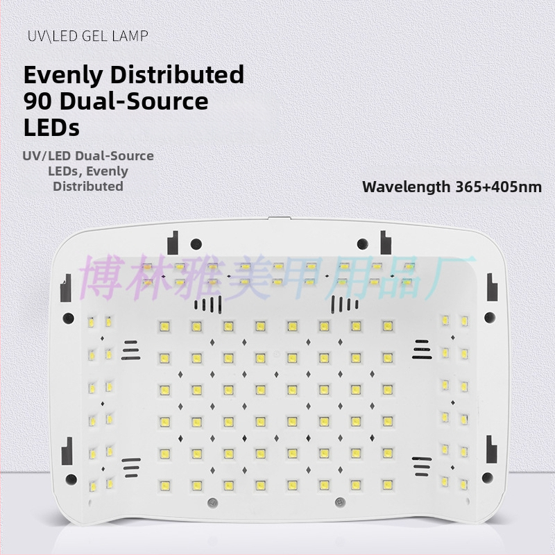 Маникюрна LED лампа Mate-60 фототерапия, 380W, 90 LED