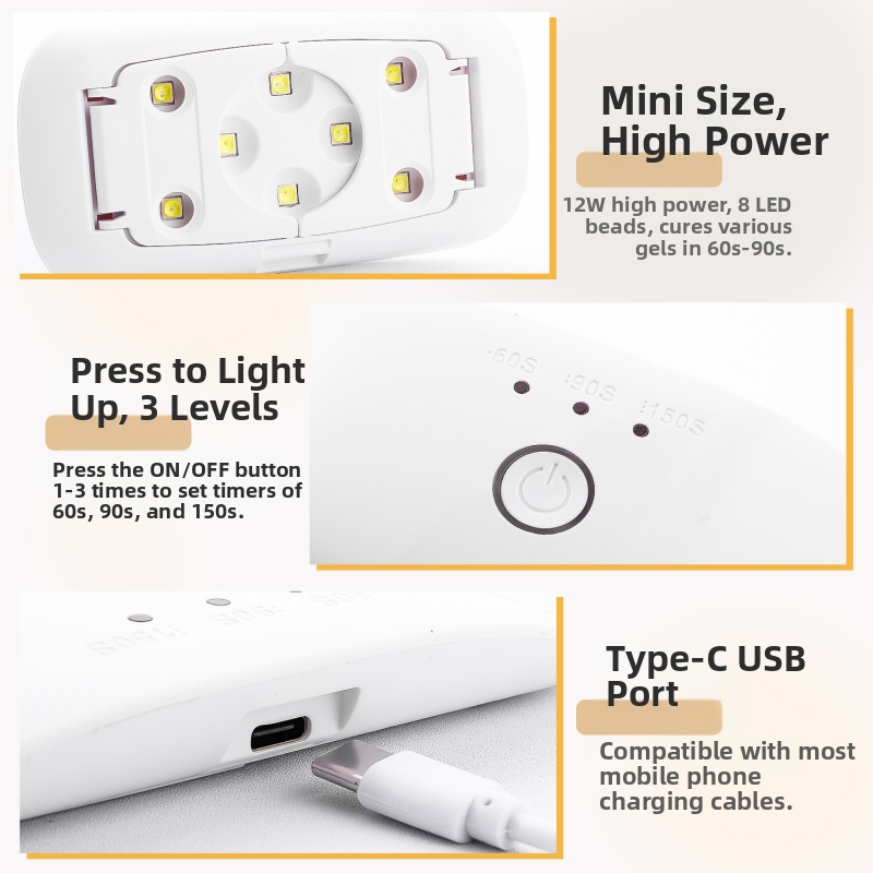UV лампа за гел лак JK M8 - домашен бранд