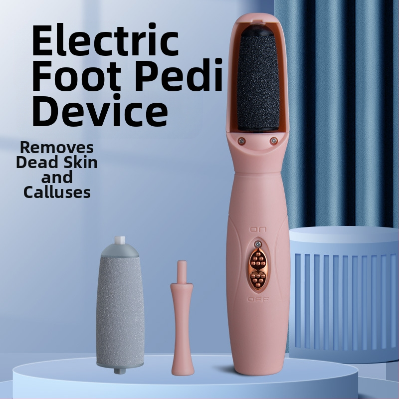 Kaasa võetav elektriline jala lihvimistööl pikkade käepidemetega, laaditav, ABS korpus, ovaalne lihvimiskivi, karp 120 tk