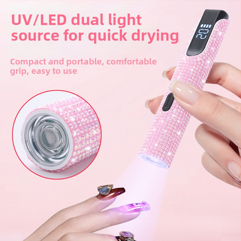 Nagu UV LED lampas gel nagiem – rokas, pārnēsājama, ar akumulatoru, modeļa J10 Diamond Word Light