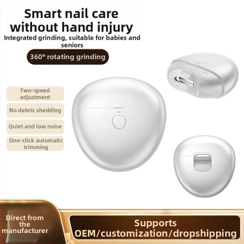 Elektrický kliešť na nechty s dizajnom proti špliechaniu, plne automatický pilník na nechty na ruky a nohy, vhodný pre dojčatá, malé deti a seniorov (Materiál: plast + nerezová oceľ; Použiteľné pre: univerzálne; Štýl: domáci; Značka: Ginseng fruit)