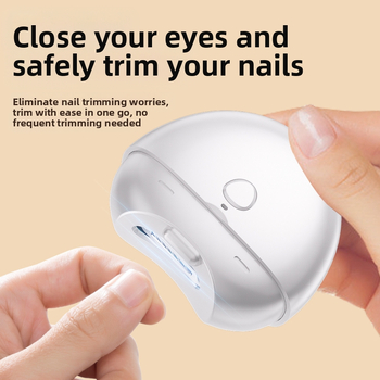 Ηλεκτρικός κόφτης νυχιών με αντι-πιτσιλίσματα για μανικιούρ χεριών και ποδιών, πλήρως αυτόματος λίμα νυχιών, κατάλληλος για βρέφη, μικρά παιδιά και ηλικιωμένους (Υλικό: Πλαστικό + Ανοξείδωτο ατσάλι; Χρήση: Οικιακή; Στυλ: Οικιακό; Μάρκα: Ginseng fruit)