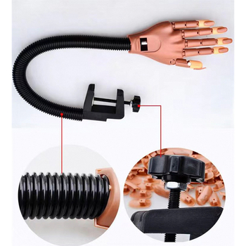 Μοντέλο χεριού πρακτικής μανικιούρ με ευέλικτο σχεδιασμό — υλικά ABS, PP, PA, TPE; βάρος 621,5 g.