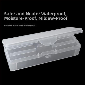 Κουτί αποθήκευσης εργαλείων νυχιών, φορητό, διπλού επιπέδου με αποσπώμενους διαχωριστές, κατασκευή από πλαστικό