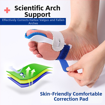 Hallux valgus korektors kreisajai un labajai kājai – PVC ortoze pieaugušajiem, visu sezonu lietošanai