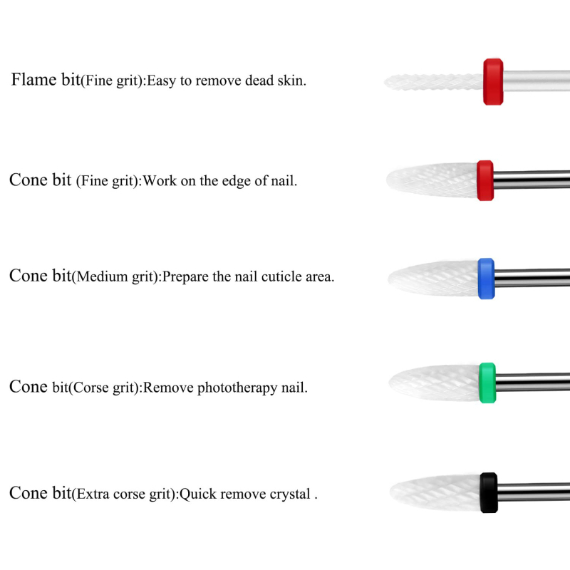 Set capete de polisare unghii, 10 bucăți, din plastic, greutate netă 63 g, origine Guangzhou